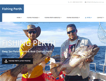 Tablet Screenshot of fishingperth.net